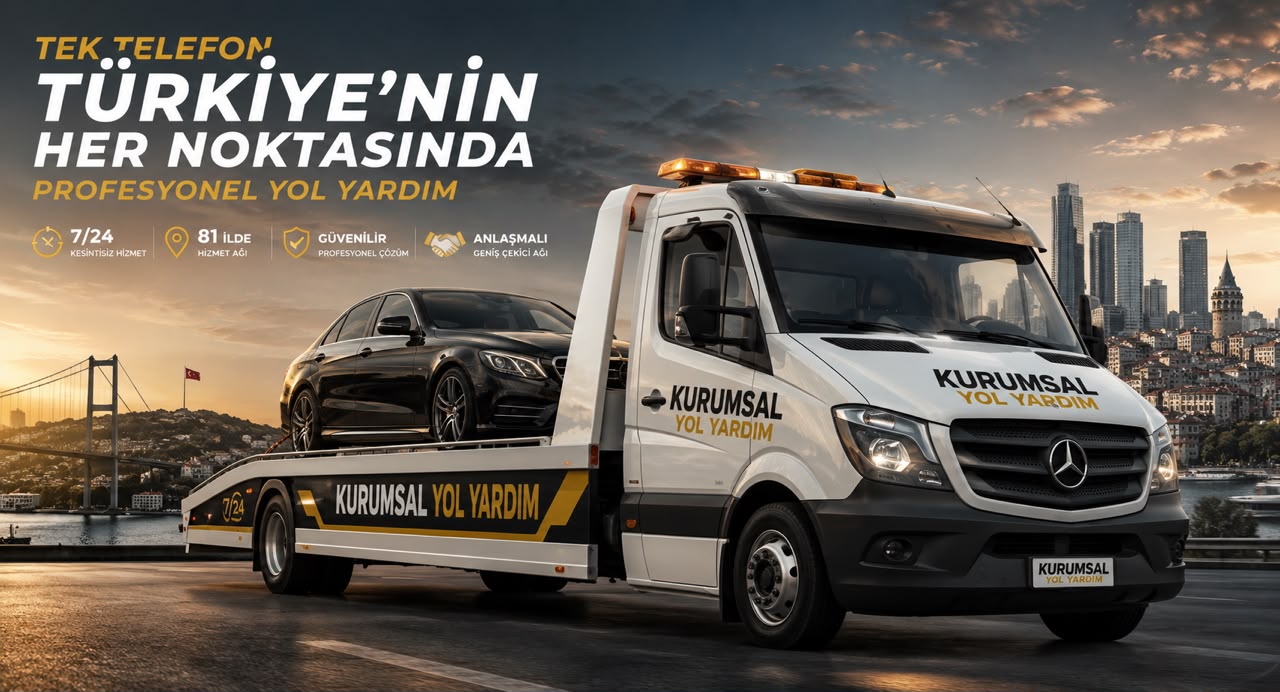 Kurumsal Yol Yardım çekici aracı — Türkiye'nin her noktasında profesyonel yol yardım